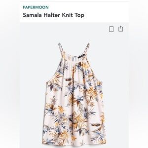 Papermoon “Samala” halter tank NWT!